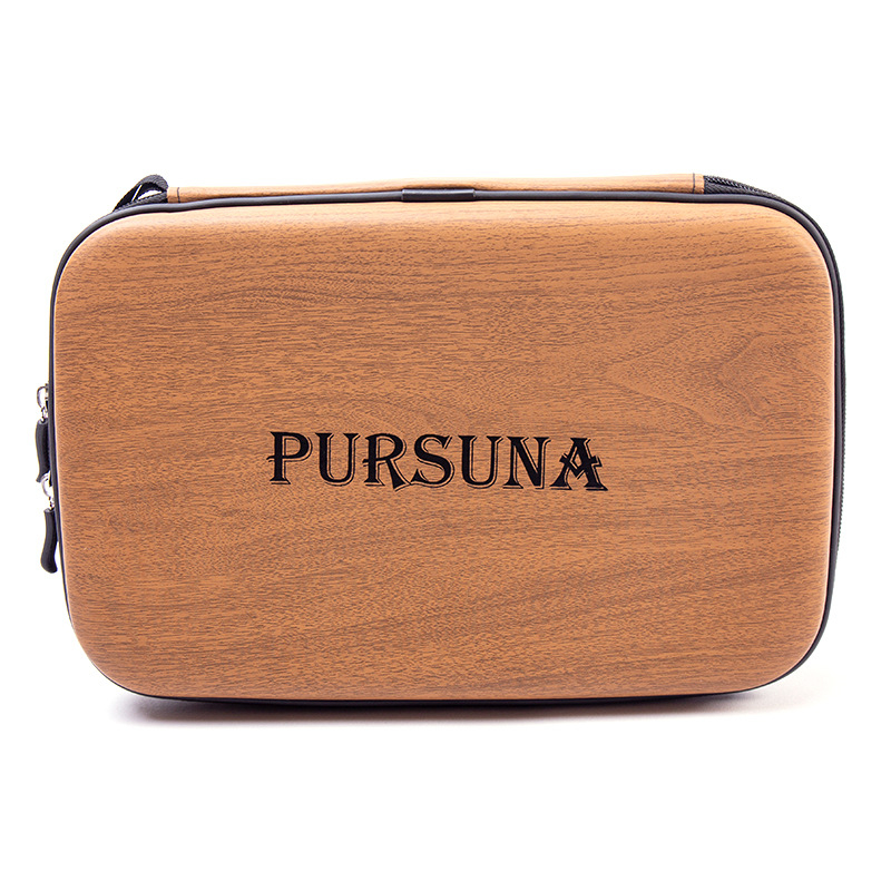 Psenner Geantă pentru tenis de masă cu husă dură pătrată pentru paletă, material EV compozit, personalizare, logo imprimat