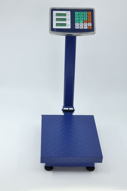 Platformska vaga s sklapanjem i nagibom unatrag, model TCS-150, nosivost 150 kg, elektroničko mjerenje, napajanje baterijom ili mrežnim adapterom