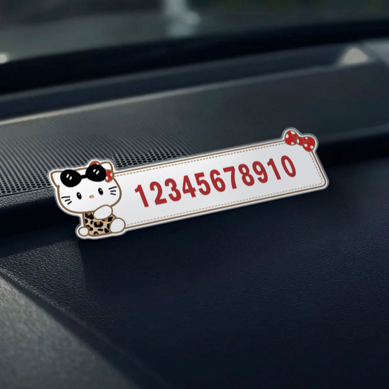 Semn de număr pentru mașină – parcare temporară, plastic, personalizabil, tip ascuns