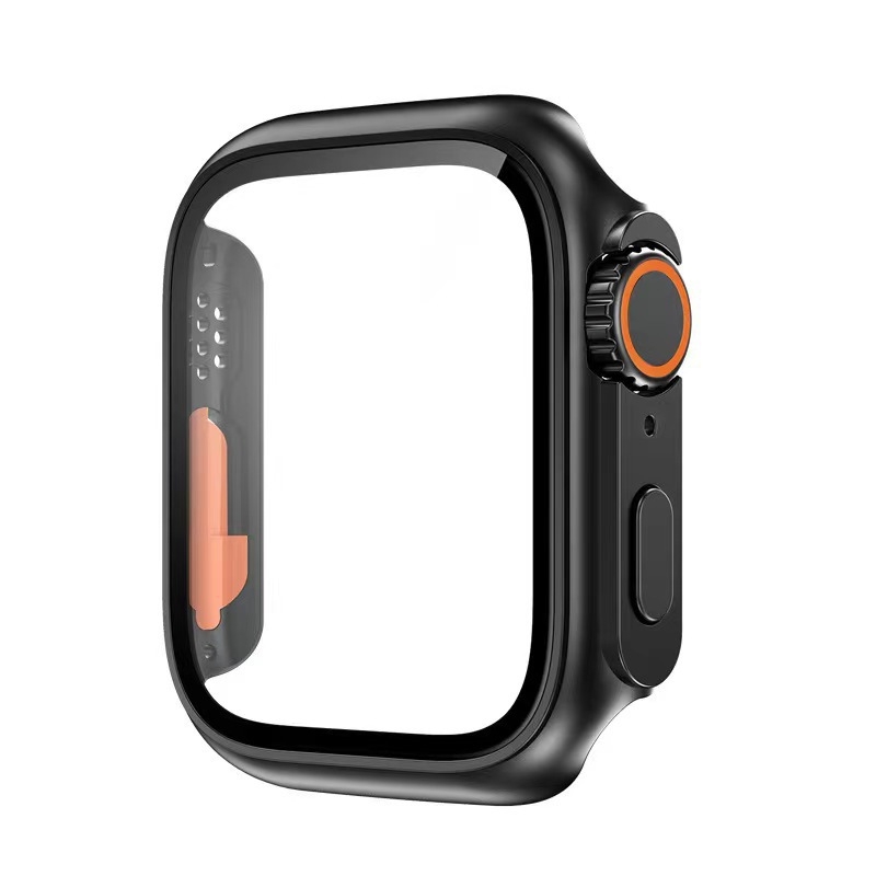 Carcasă de protecție pentru Apple Watch cu protecție a ecranului integrată, material PC