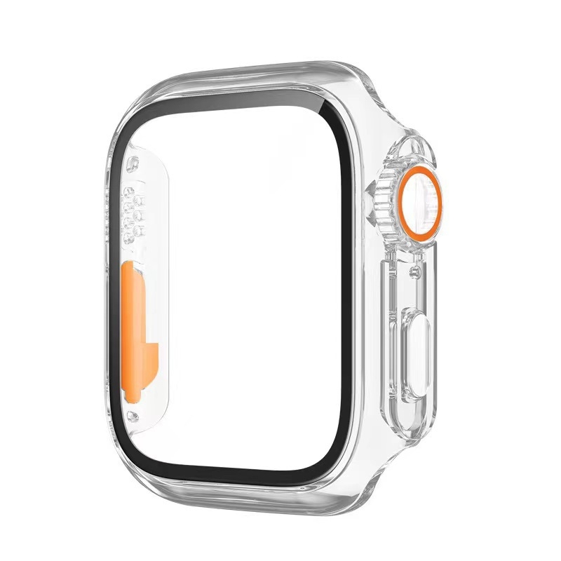 Carcasă de protecție pentru Apple Watch cu protecție a ecranului integrată, material PC