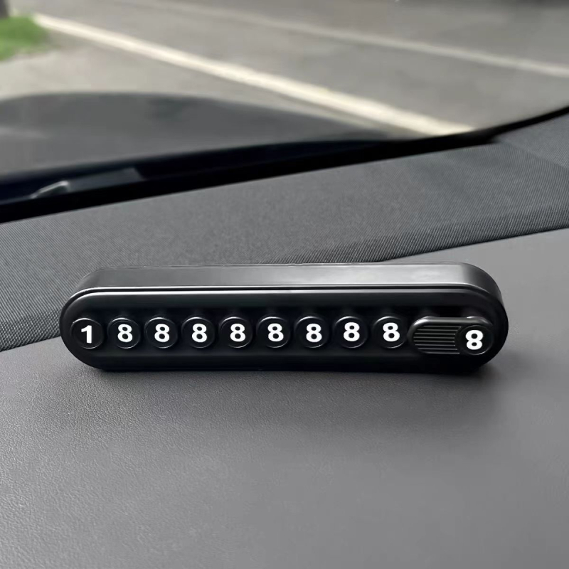 Placă electronică de parcare pentru automobil, cu motiv pisică drăguț, model A-103, material plastic