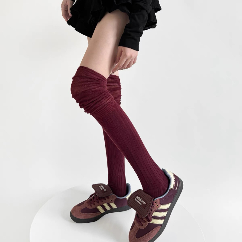 Set șosete peste genunchi și cizme – unisex, material mătase cu flori, model 69850, potrivit pentru sporturi pe gheață și zăpadă