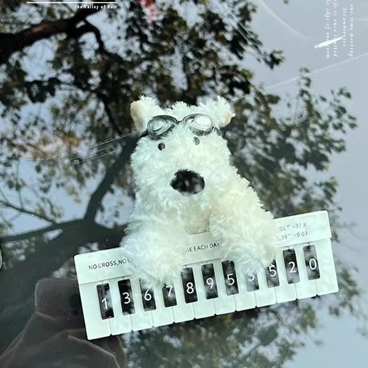 Inscripție temporară de parcare pentru mașină, design drăguț West Highland, Model 0001, Material: Altul, Origine: Jinhua