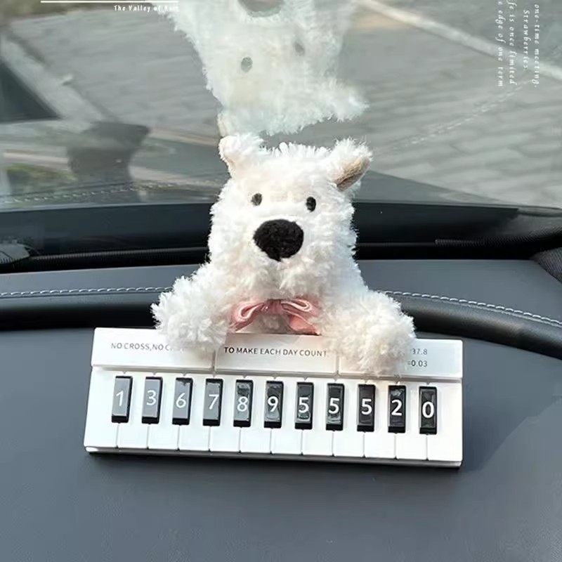 Inscripție temporară de parcare pentru mașină, design drăguț West Highland, Model 0001, Material: Altul, Origine: Jinhua