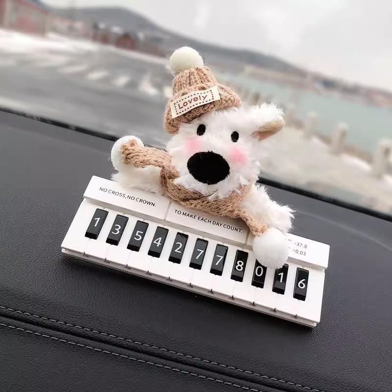 Inscripție temporară de parcare pentru mașină, design drăguț West Highland, Model 0001, Material: Altul, Origine: Jinhua