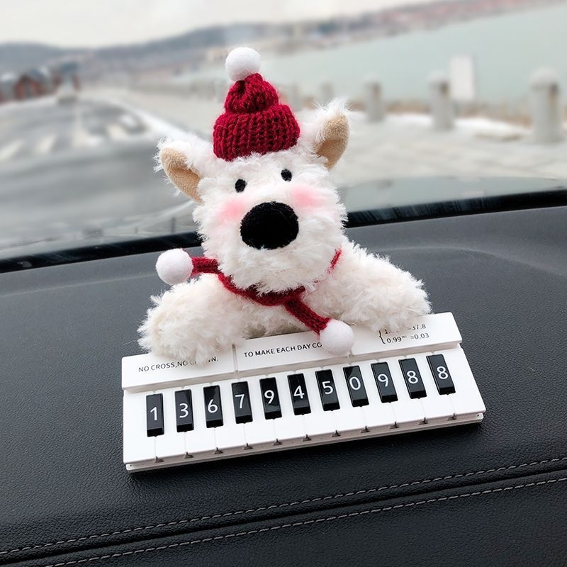 Inscripție temporară de parcare pentru mașină, design drăguț West Highland, Model 0001, Material: Altul, Origine: Jinhua