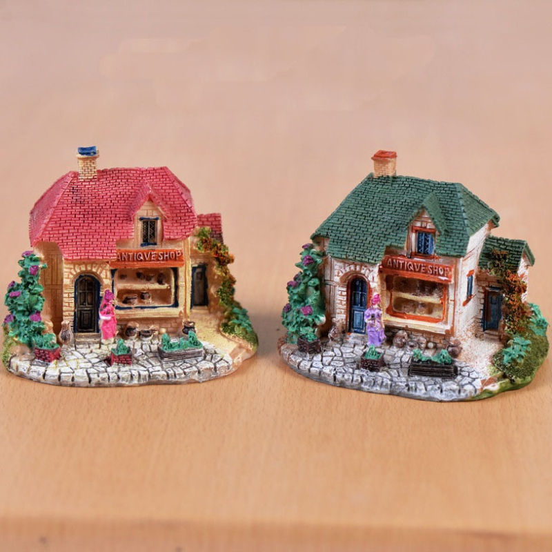 Mini krajolni dekor – Ručno izrađeni smolni ukrasi u crtanim stilu, Brand: Chen Jun Craftsmanship, Materijal: sintetska smola