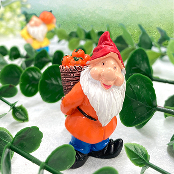 Morning figúrka z živice pre mini záhradný krajinný dizajn – nordický štýl, karikatúrny trpaslík