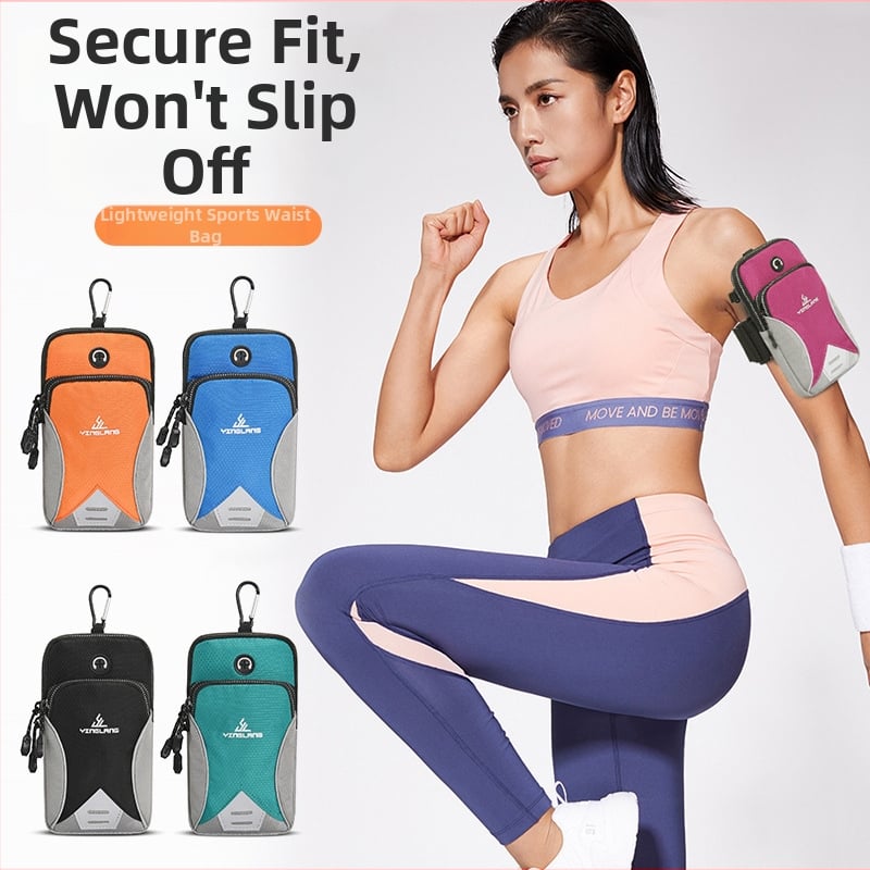 Geantă de braț pentru sporturi în aer liber, material Oxford, model cu dungi, respirabilă și ultra-ușoară, căptușală Oxford