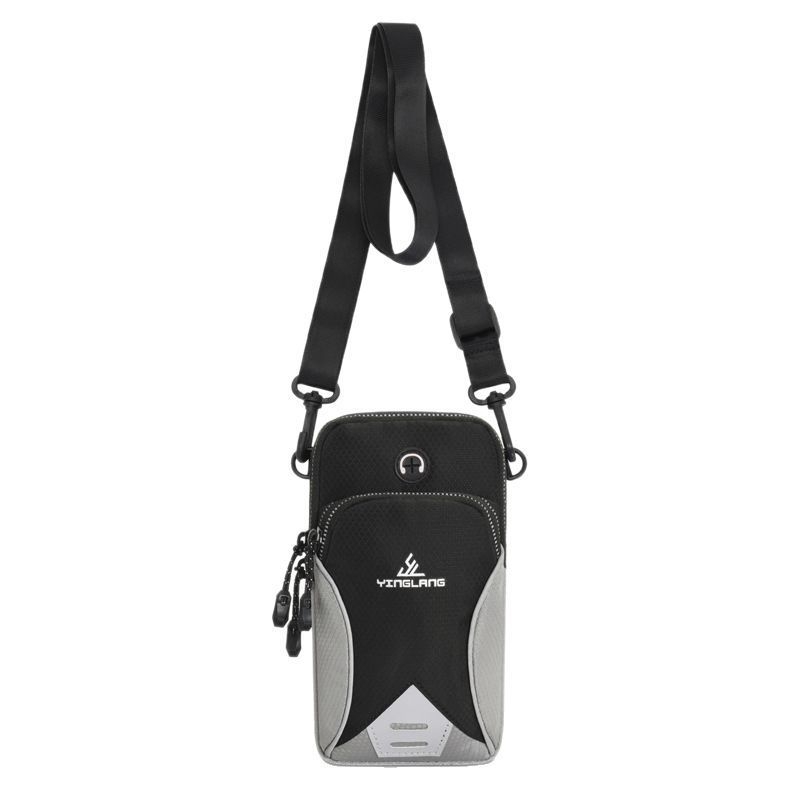 Geantă de braț pentru sporturi în aer liber, material Oxford, model cu dungi, respirabilă și ultra-ușoară, căptușală Oxford