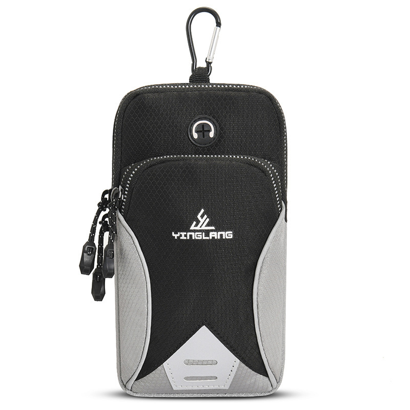 Geantă de braț pentru sporturi în aer liber, material Oxford, model cu dungi, respirabilă și ultra-ușoară, căptușală Oxford