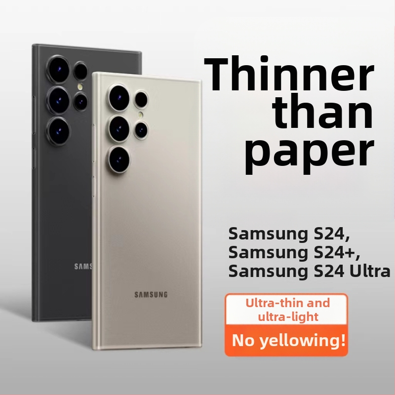 Pouzdro na telefón Samsung Galaxy S24 Ultra — ultra tenké, matný PP tvrdý kryt, minimalistický dizajn, odvádzanie tepla, proti otlačkom prstov, prispôsobiteľné