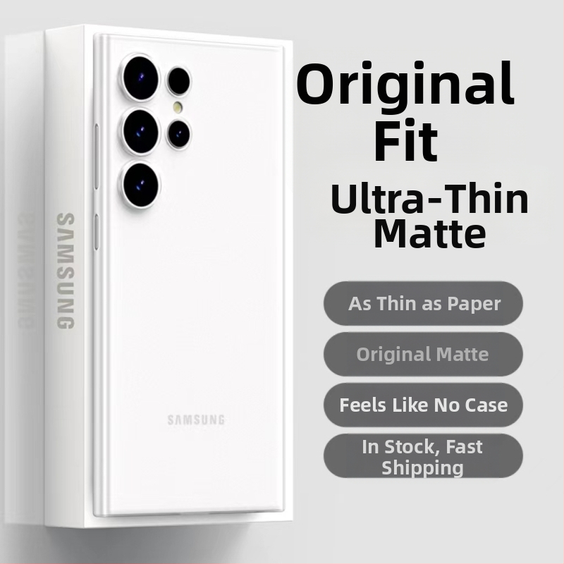 Pouzdro na telefón Samsung Galaxy S24 Ultra — ultra tenké, matný PP tvrdý kryt, minimalistický dizajn, odvádzanie tepla, proti otlačkom prstov, prispôsobiteľné