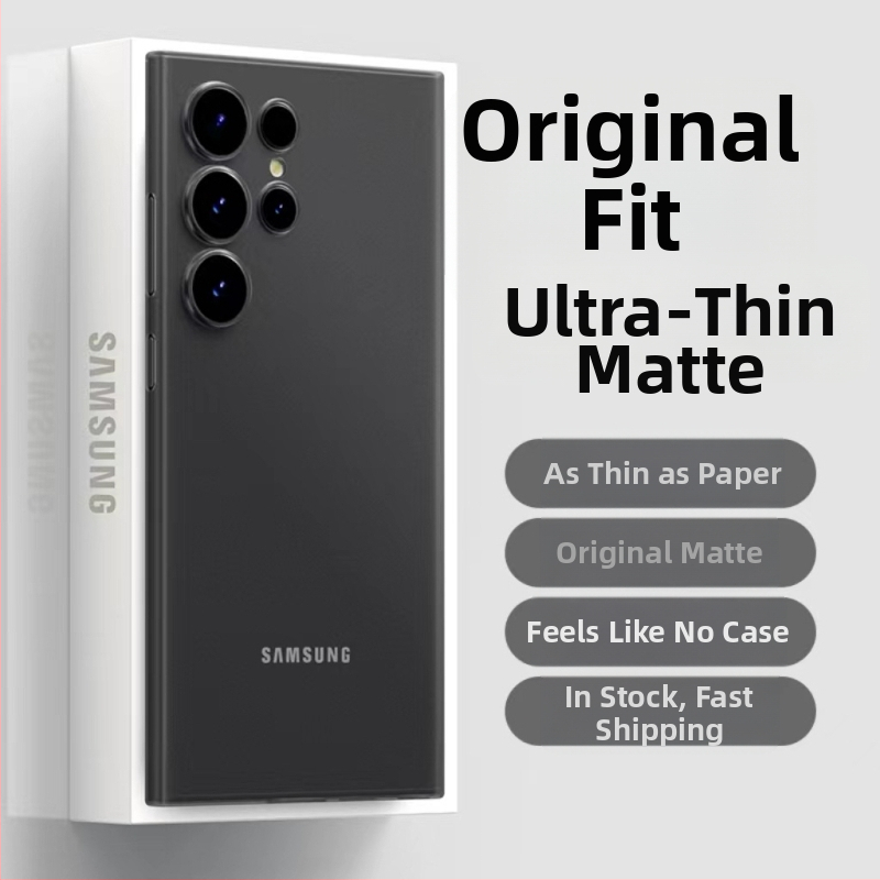 Pouzdro na telefón Samsung Galaxy S24 Ultra — ultra tenké, matný PP tvrdý kryt, minimalistický dizajn, odvádzanie tepla, proti otlačkom prstov, prispôsobiteľné