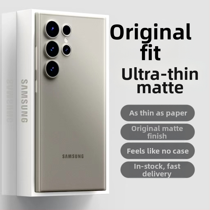 Pouzdro na telefón Samsung Galaxy S24 Ultra — ultra tenké, matný PP tvrdý kryt, minimalistický dizajn, odvádzanie tepla, proti otlačkom prstov, prispôsobiteľné