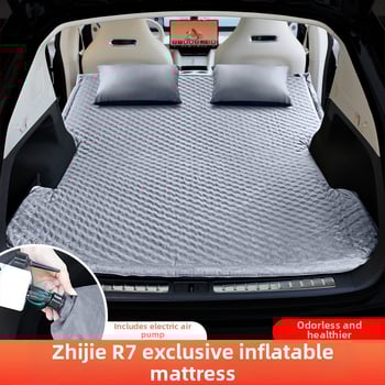 R7 Pat de călătorie pentru mașină – Saltea de camping pliabilă cu umflare automată, potrivire universală, sarcină maximă 500 kg