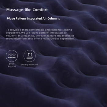 Pripučiama lova kempingui — paviršius iš kompozicinės drobės; lauko naudojimui; tinka palapinėms