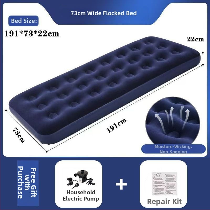 Pripučiama lova kempingui — paviršius iš kompozicinės drobės; lauko naudojimui; tinka palapinėms