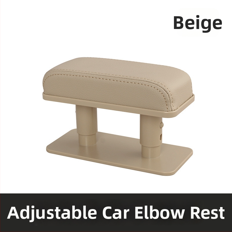 Kreisā ādas automašīnas elkoņa atbalsta spilvens (Universāls, Modelis 6913, Svars 0,2 kg, Montāžas atbalsts)