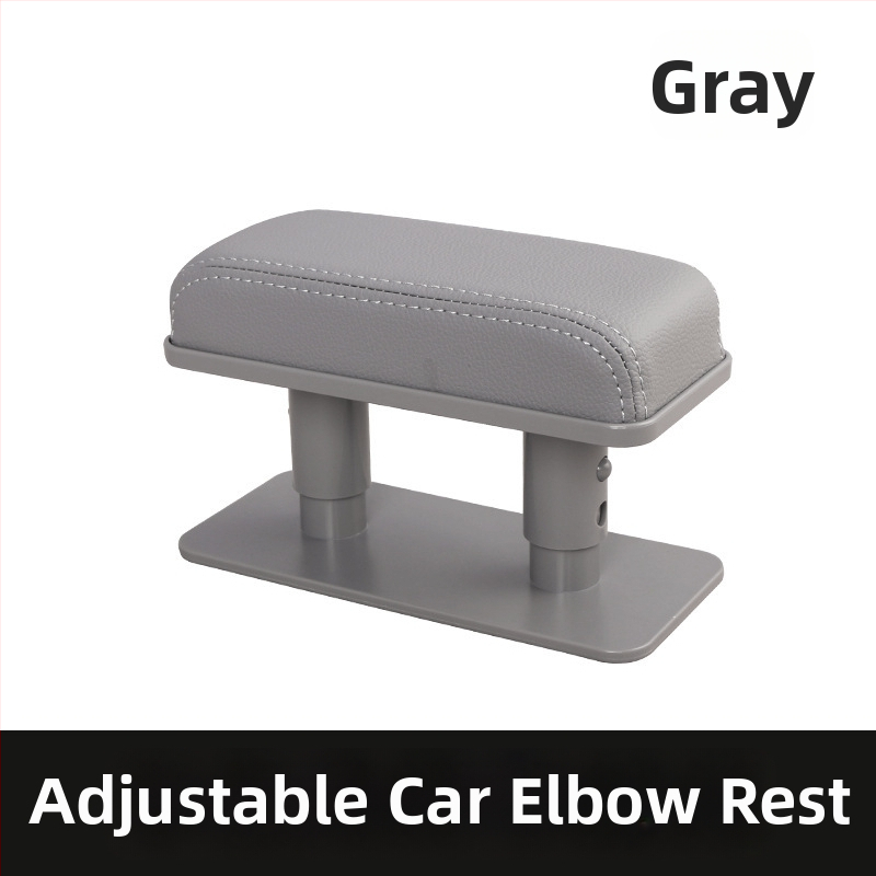 Kreisā ādas automašīnas elkoņa atbalsta spilvens (Universāls, Modelis 6913, Svars 0,2 kg, Montāžas atbalsts)