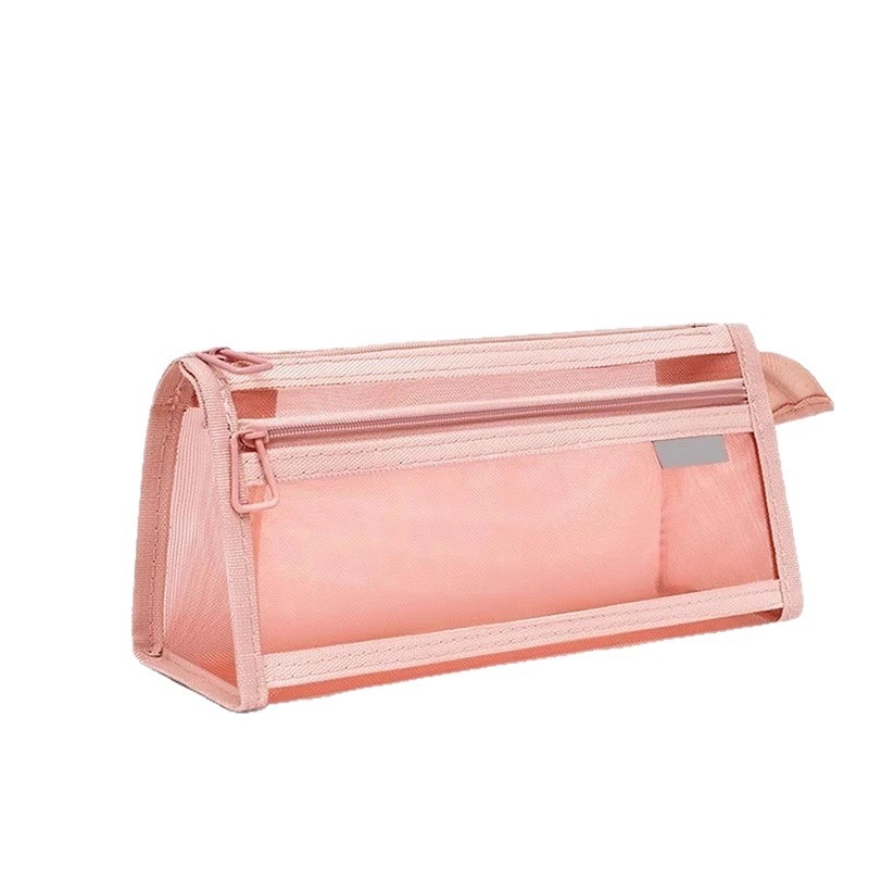 Несесер за моливи с двойна мрежеста прозрачност за изпити | Pengyi SCWSBD, Материал: Друг, Стил: Прост, Пол: Универсален