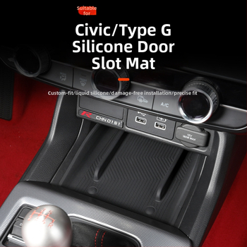 Silikona automašīnas iekšējie paklāji ar durvju krūžu turētāju un uzglabāšanas nodalījumu — bez pielāgošanas