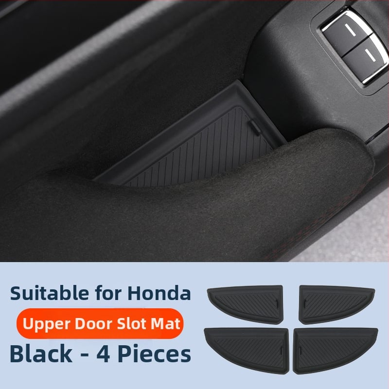 Silikona automašīnas iekšējie paklāji ar durvju krūžu turētāju un uzglabāšanas nodalījumu — bez pielāgošanas