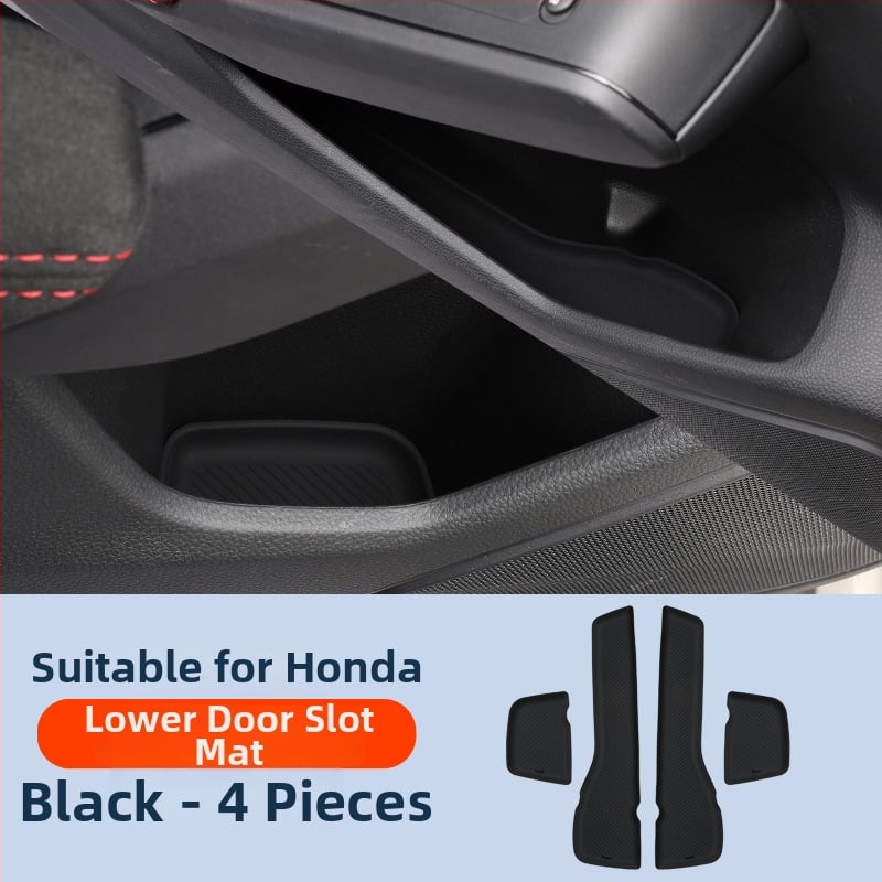 Silikona automašīnas iekšējie paklāji ar durvju krūžu turētāju un uzglabāšanas nodalījumu — bez pielāgošanas