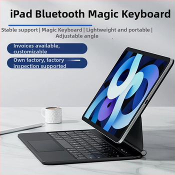 Tastatură wireless Bluetooth cu husă magnetică plutitoare pentru iPad Pro / Air
