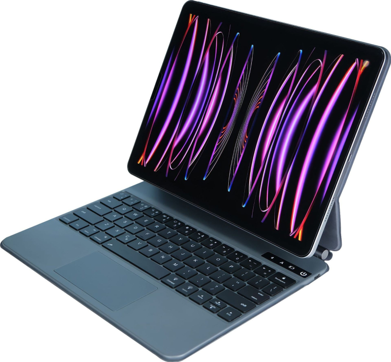 Tastatură wireless Bluetooth cu husă magnetică plutitoare pentru iPad Pro / Air