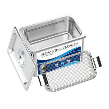 Beépített ultrahangos tisztító szemüveg, órák és ékszerek számára, 40 kHz, 50 W, 1 rekesz, digitális gombok fűtés nélkül