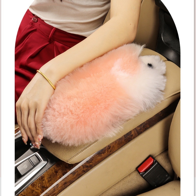 Αυτοκινητικό μαξιλαράκι κεντρικού υποβραχιόνιου με μορφή αρνάκι, σουέδ, συμβατό με όλους τους τύπους αυτοκινήτων, μάρκα Tianchen