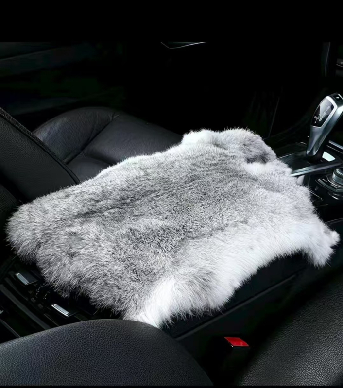 podmetač za naslon automobila od kuniće dlake, univerzalna kompatibilnost, prilagodljivo