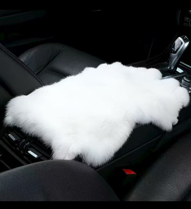 podmetač za naslon automobila od kuniće dlake, univerzalna kompatibilnost, prilagodljivo