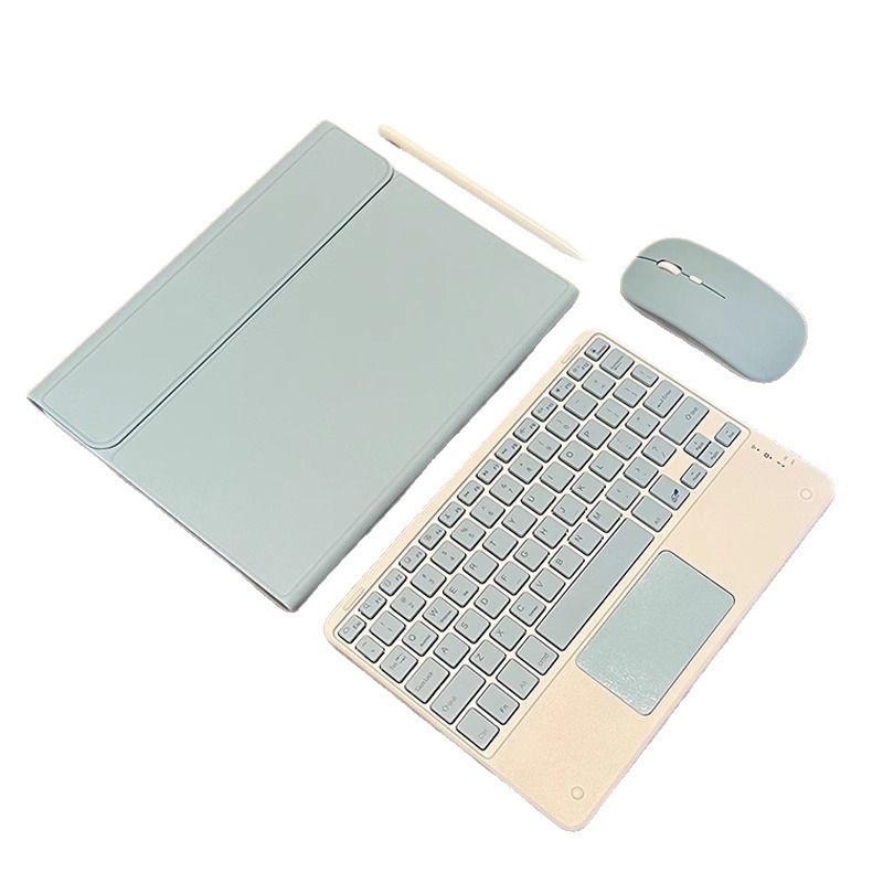 Tastatură Bluetooth cu touchpad pentru tablete — atașare magnetică, asociere instantă, compatibilă cu iPad și tablete Android