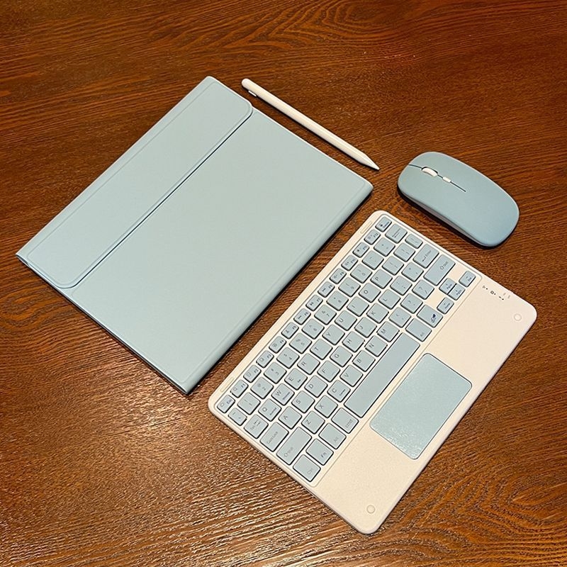 Tastatură Bluetooth cu touchpad pentru tablete — atașare magnetică, asociere instantă, compatibilă cu iPad și tablete Android