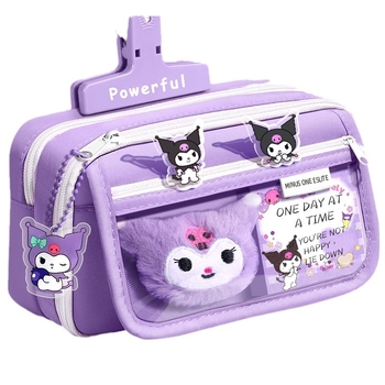 Penar din pânză, capacitate mare, stil coreean, cutie creativă de papetărie pentru elevi din ciclul primar
