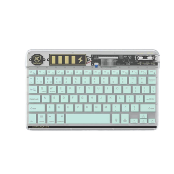 TM030 Prozirna Bluetooth tipkovnica s tri načina rada, Type-C spoj, RGB pozadinsko osvjetljenje, kompaktna i prijenosna, 232 g