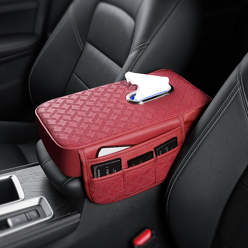 Perne pentru cotiera centrală din piele – universală, personalizabilă, husă de protecție pentru interiorul mașinii