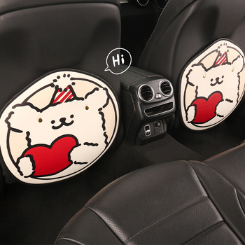 Задна защитна подложка за автомобил с карикатурен дизайн, PU материал, пълнеж от пяна, универсална, марка Xuan ruyi (Подходяща за всички сезони; Карикатурен мотив; PU; Пълнеж от пяна; Xuan ruyi)