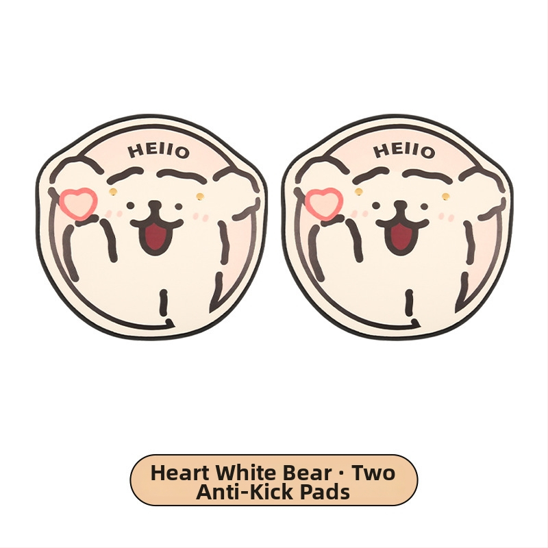 Задна защитна подложка за автомобил с карикатурен дизайн, PU материал, пълнеж от пяна, универсална, марка Xuan ruyi (Подходяща за всички сезони; Карикатурен мотив; PU; Пълнеж от пяна; Xuan ruyi)