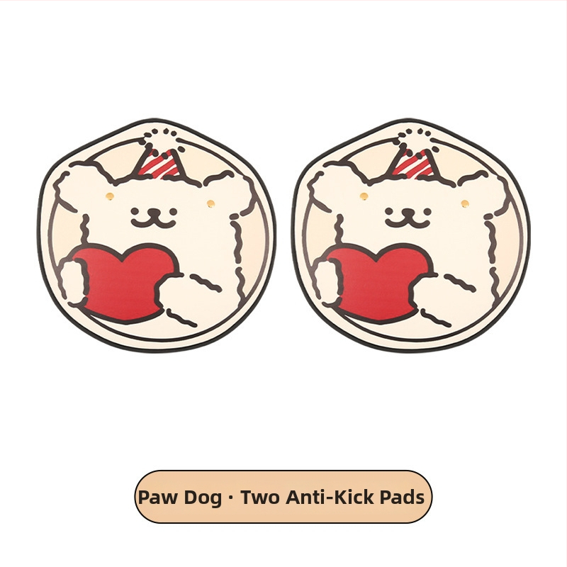 Задна защитна подложка за автомобил с карикатурен дизайн, PU материал, пълнеж от пяна, универсална, марка Xuan ruyi (Подходяща за всички сезони; Карикатурен мотив; PU; Пълнеж от пяна; Xuan ruyi)