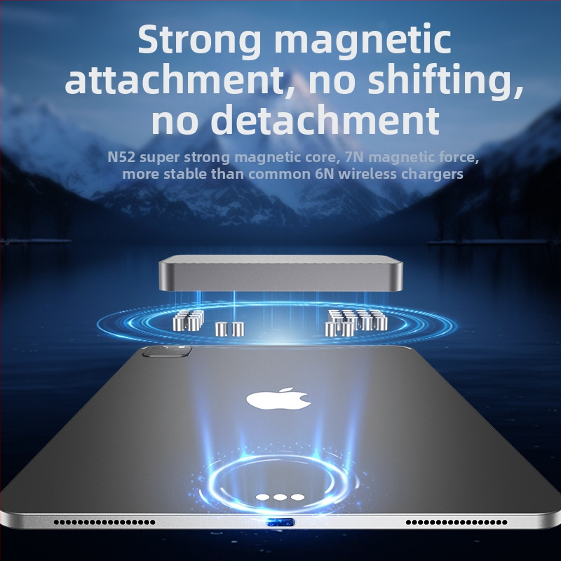 Belaidės įkrovimo stovėklė iPad Pro – Prekės ženklas Nothing, Suderinamas su iPad Pro, OEM apdorojimas, Įkroviklis