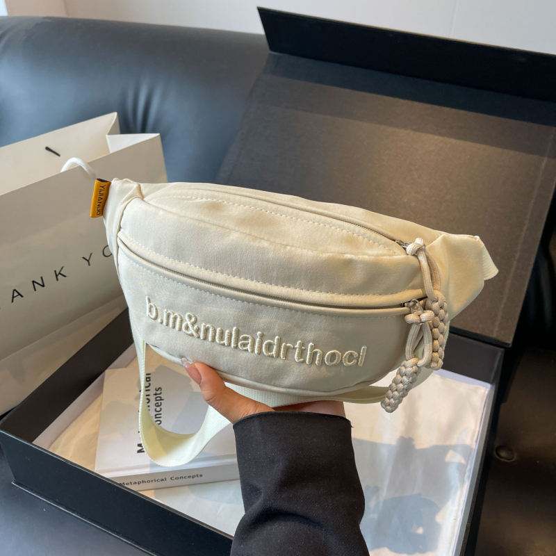 Geantă pentru piept bărbați, stil stradal, nylon, reducerea încărcării, sezon iarna 2024, utilizare zilnică