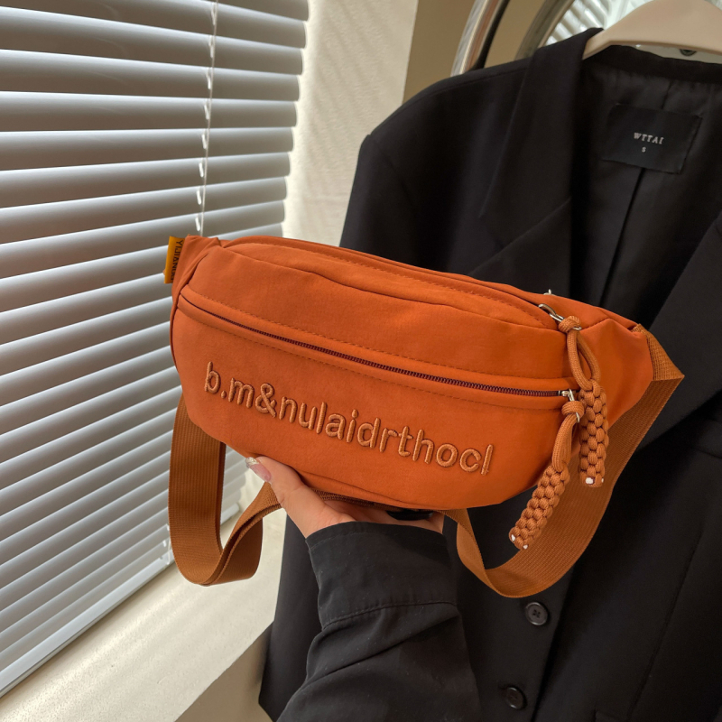 Geantă pentru piept bărbați, stil stradal, nylon, reducerea încărcării, sezon iarna 2024, utilizare zilnică