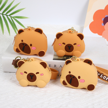 Portofel din silicon cu model animal, stil copil, impermeabil, pentru utilizare zilnică