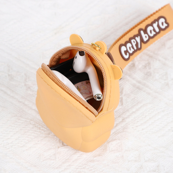 Portofel din silicon cu model animal, stil copil, impermeabil, pentru utilizare zilnică