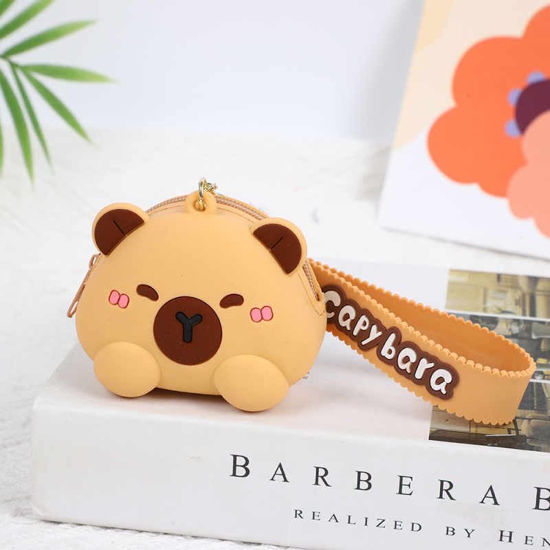 Portofel din silicon cu model animal, stil copil, impermeabil, pentru utilizare zilnică