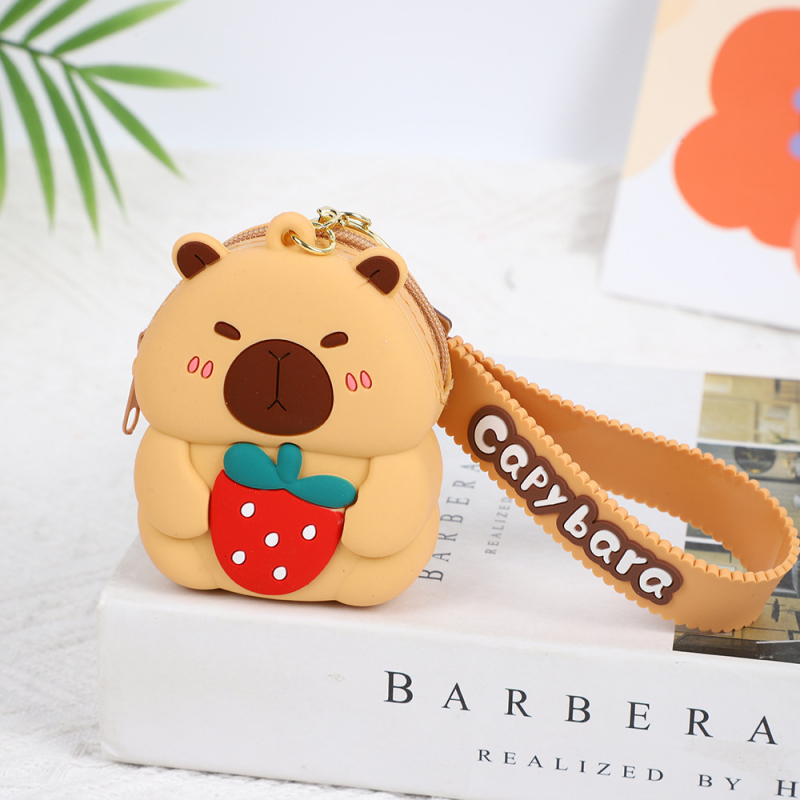 Portofel din silicon cu model animal, stil copil, impermeabil, pentru utilizare zilnică